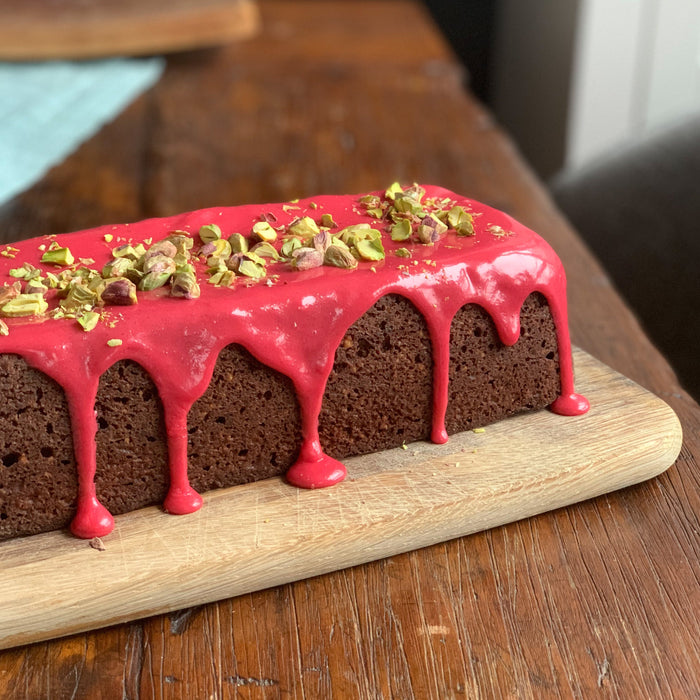 Schoko Himbeerkuchen mit weichem Kern