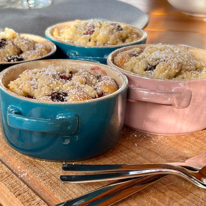 Kirschkuchen in Mini Cocottes