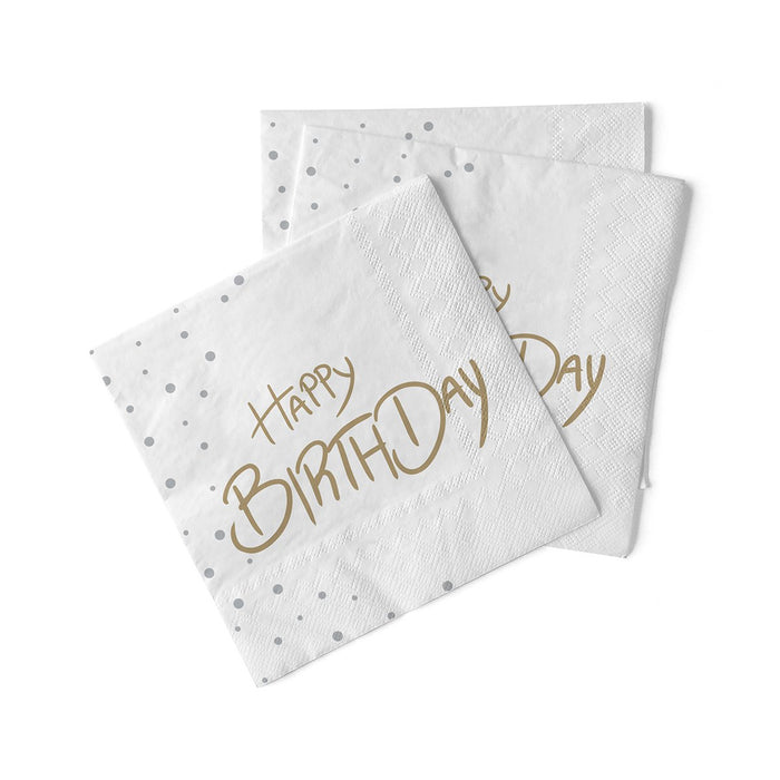 Papierserviette  "Happy Birthday"