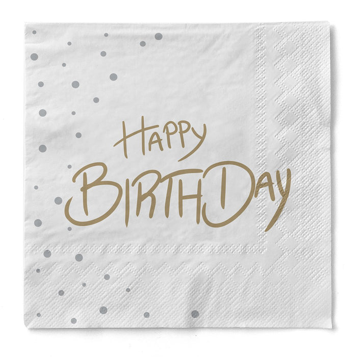 Papierserviette  "Happy Birthday"