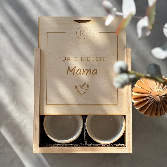 Geschenkbox Espresso Becher - Mama