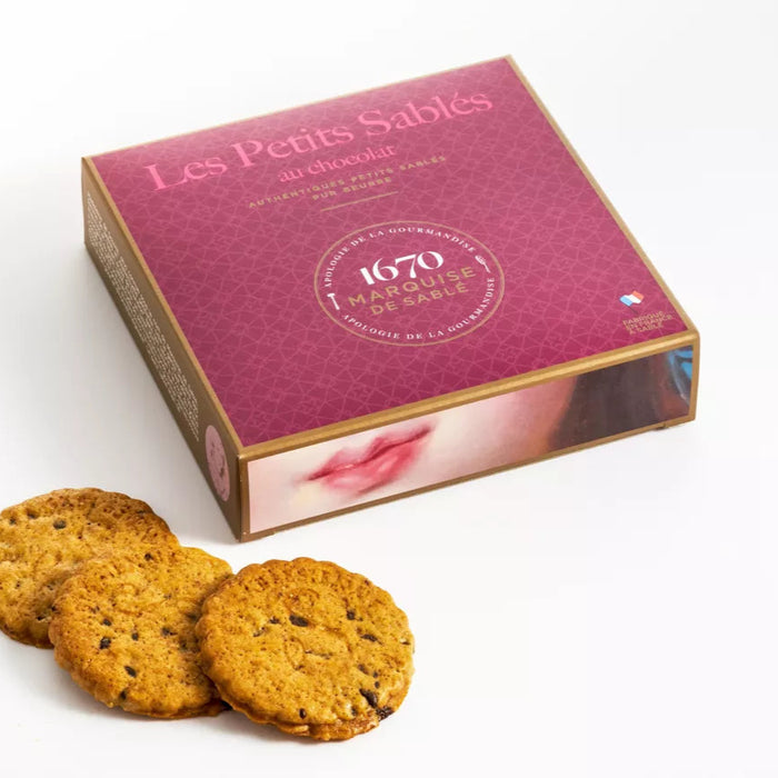 Sablés – feine französische Butterkekse mit Schokoladen Stückchen