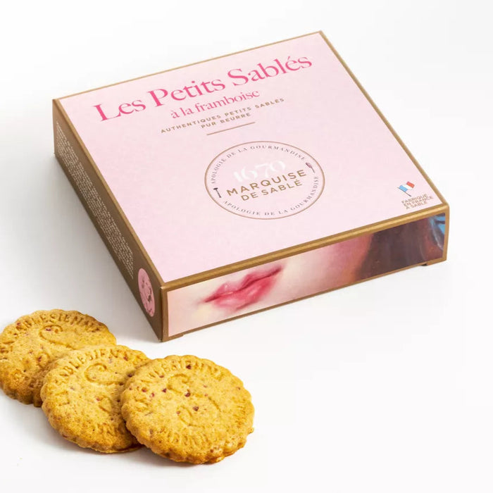 Sablés – feine französische Butterkekse mit Himbeere