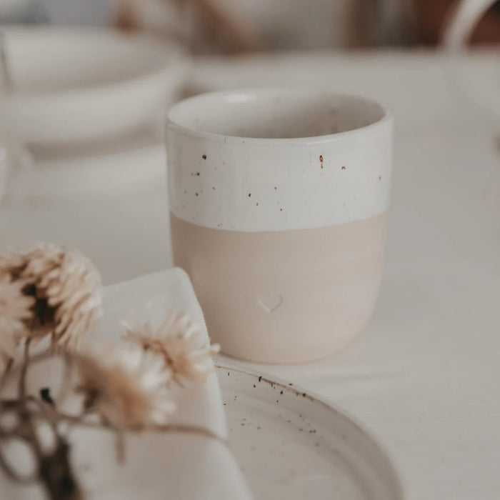 Becher für Kaffee/Tee -  Herz ♡