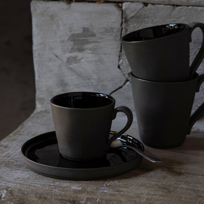 Cappuccino Tasse mit Untertasse - Lagoa Ecogres