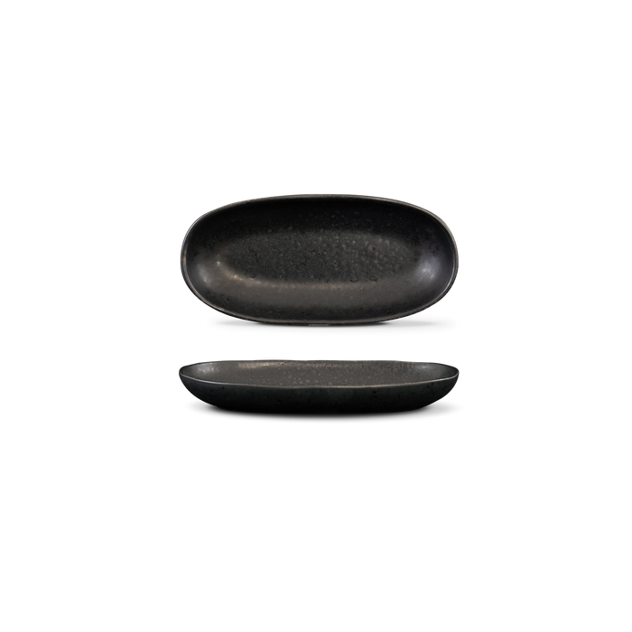 Ovale Schale 15cm - Kollektion Black Stone