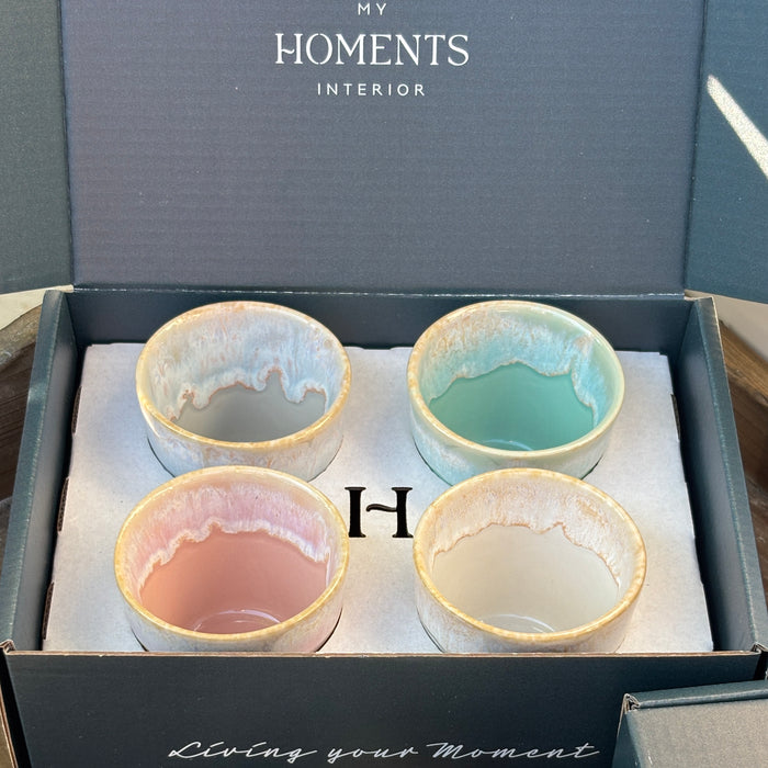 Geschenkbox 4 Grespresso Espressobecher - Shades of Pastell