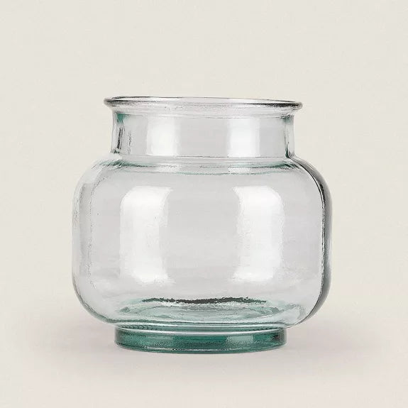 Transparente Vase aus Glas - 18 cm