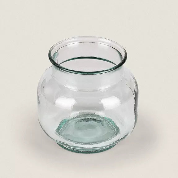 Transparente Vase aus Glas - 18 cm