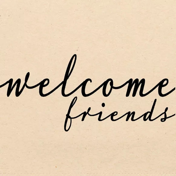 Papierserviette "Welcome Friends"