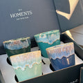 Geschenkbox 4 Grespresso Espressobecher - Shades of Aqua
