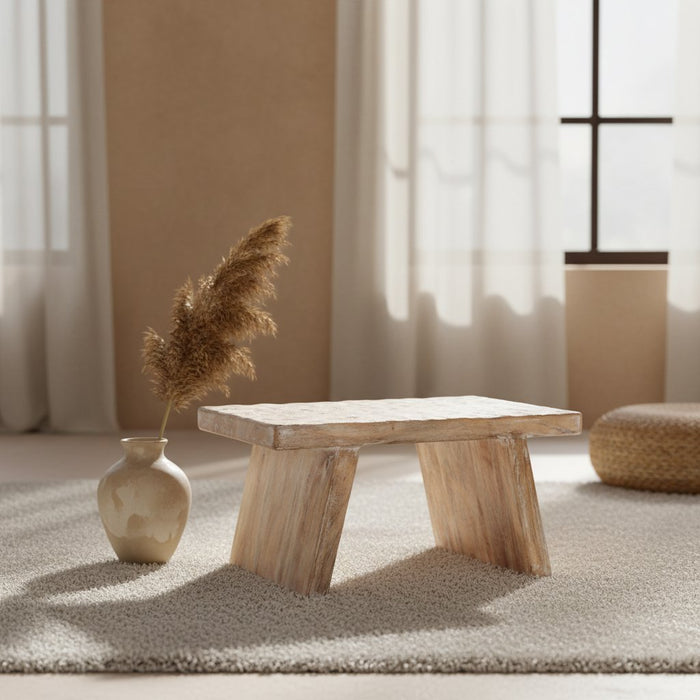 Hocker aus Mangoholz - handgefertigt