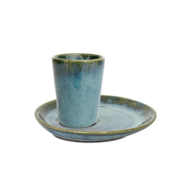 Espresso Becher Set mit Untertasse - Kollektion Amazonia