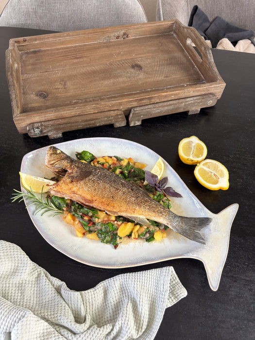 Große Servierplatte Dourada 43 cm – Kollektion Dori