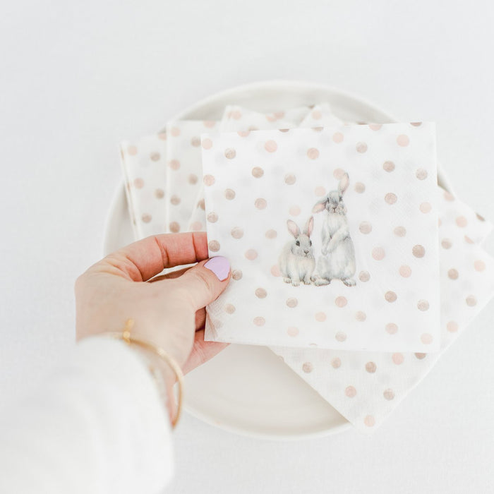 Papierserviette "Double Bunny"