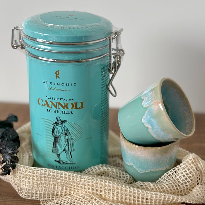 Coffee & Cannoli "Aqua" - Espresso Geschenkset