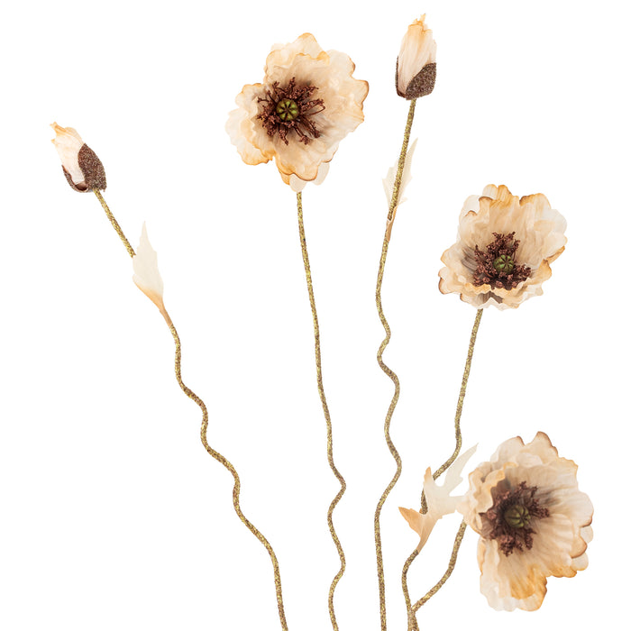 Kunstblume Poppy Stiel, Natur