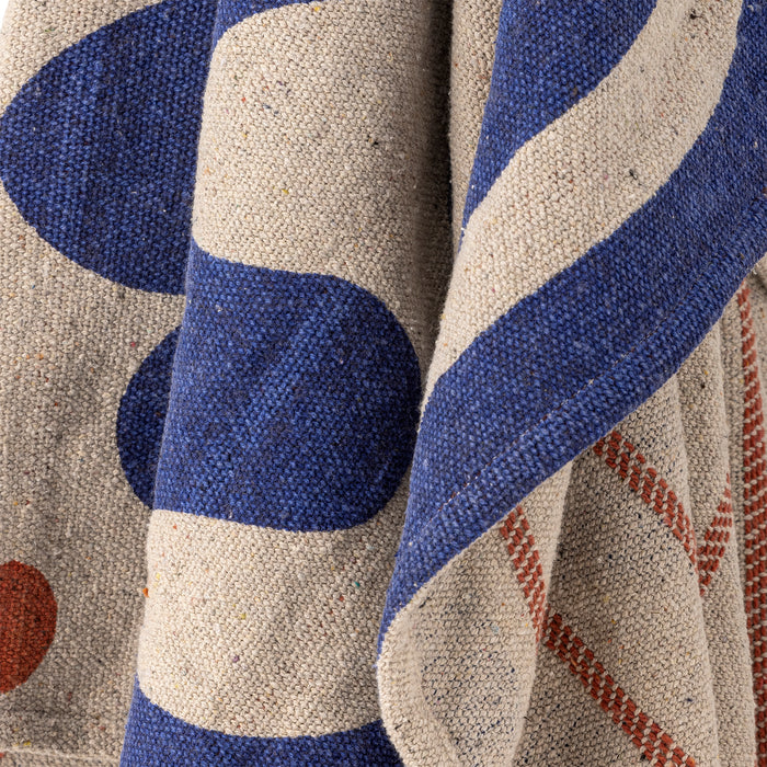 Wohndecke aus Baumwolle – Eviaya - leichtes Plaid mit Quasten