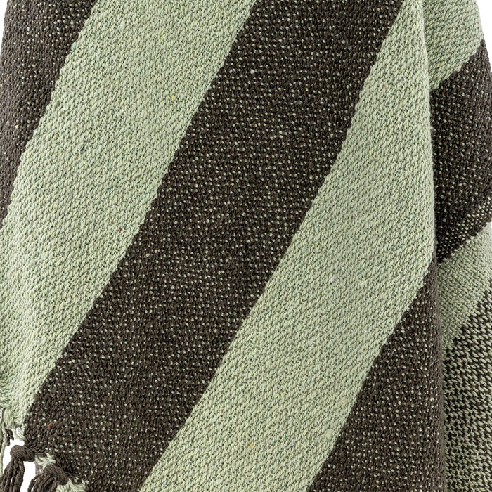 Wohndecke aus Baumwolle – Frello - gewebtes Plaid mit Fransen