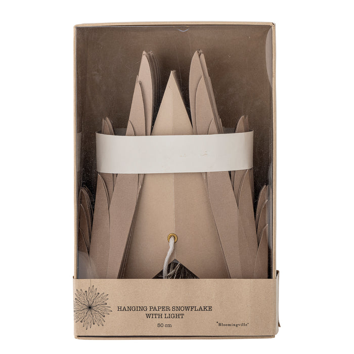 Weihnachtlicher LED Stern aus Papier