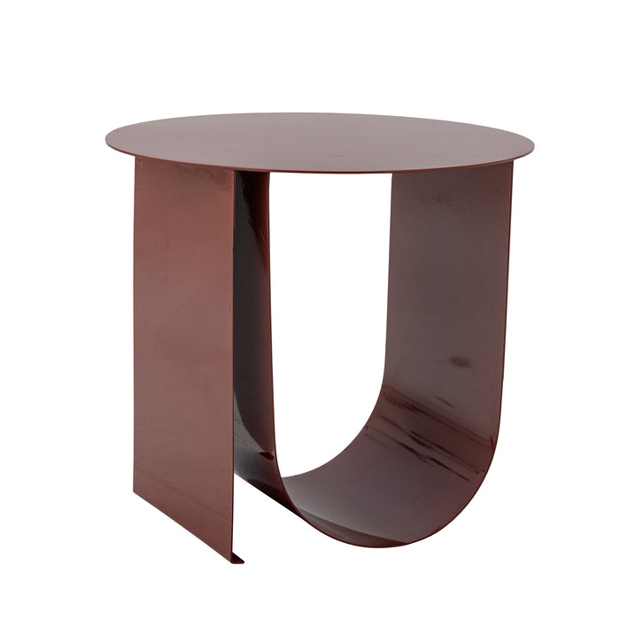 Beistelltisch aus Metall - Cher rot