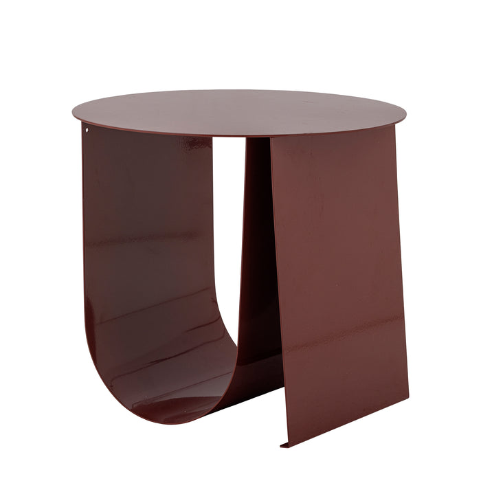 Beistelltisch aus Metall - Cher rot
