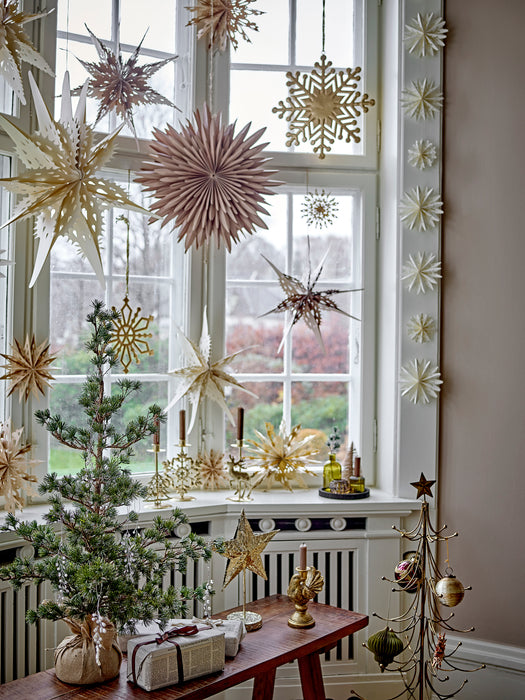 Weihnachtliche Papiersterne Braun - 3er Set
