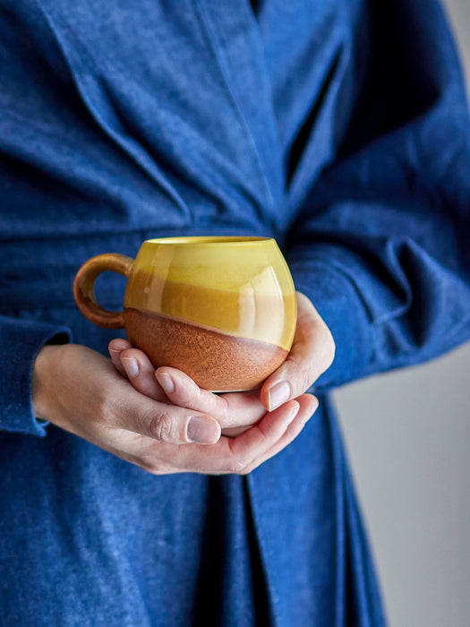 Cappuccino Tasse Shades of Yellow  - Kollektion Paula