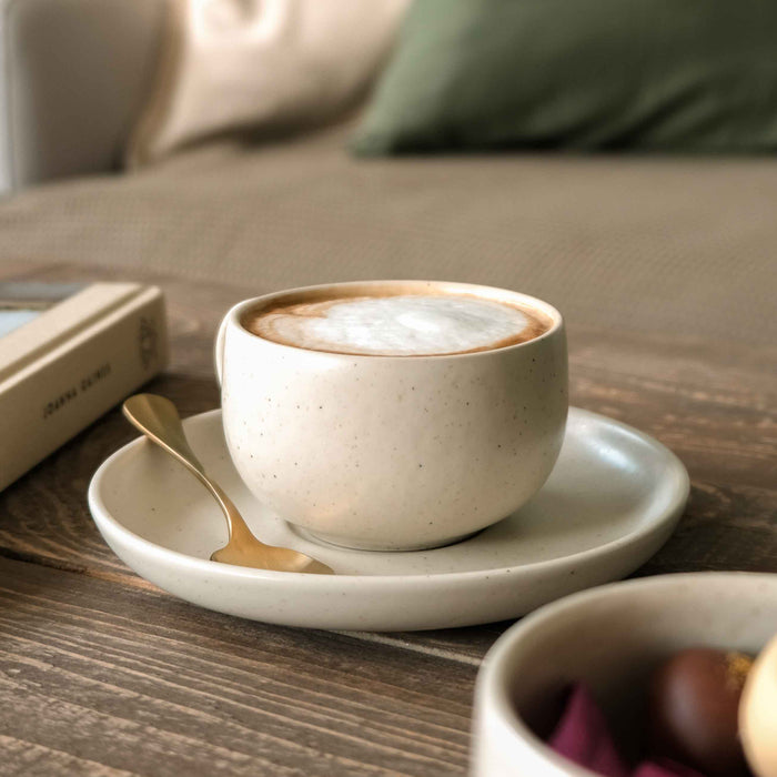 Cappuccino Tasse mit Untertasse   - Kollektion Pacifica