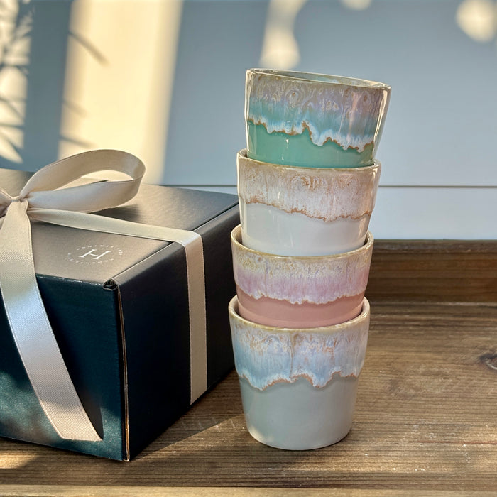 Geschenkbox 4 Grespresso Espressobecher - Shades of Pastell