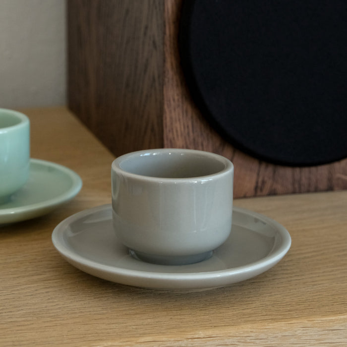 Porzellan Espresso-Duo Magnolia | Greige