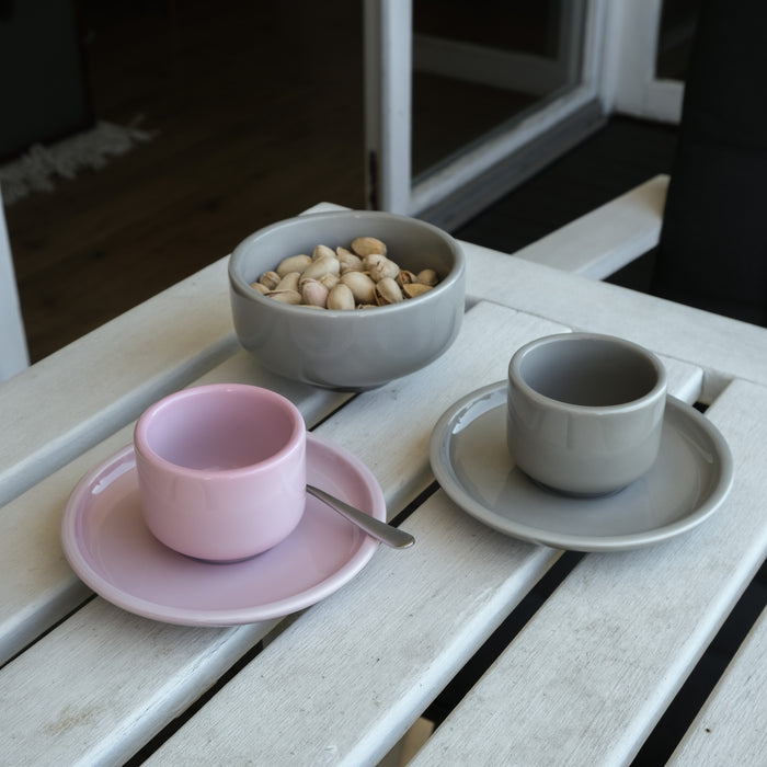 Porzellan Espresso-Duo Magnolia | Greige