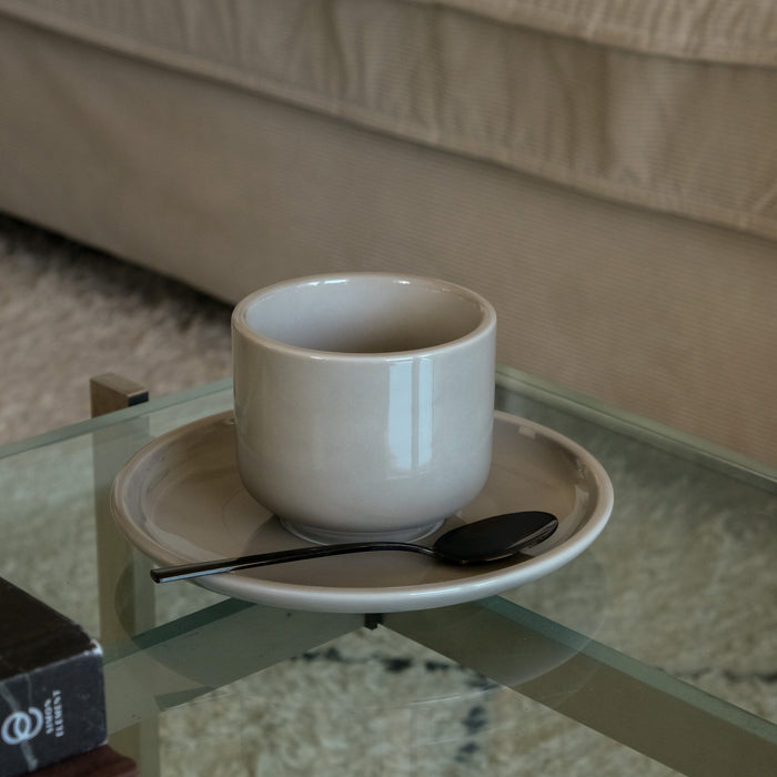 Porzellan Cappuccino-Duo Magnolia | Greige