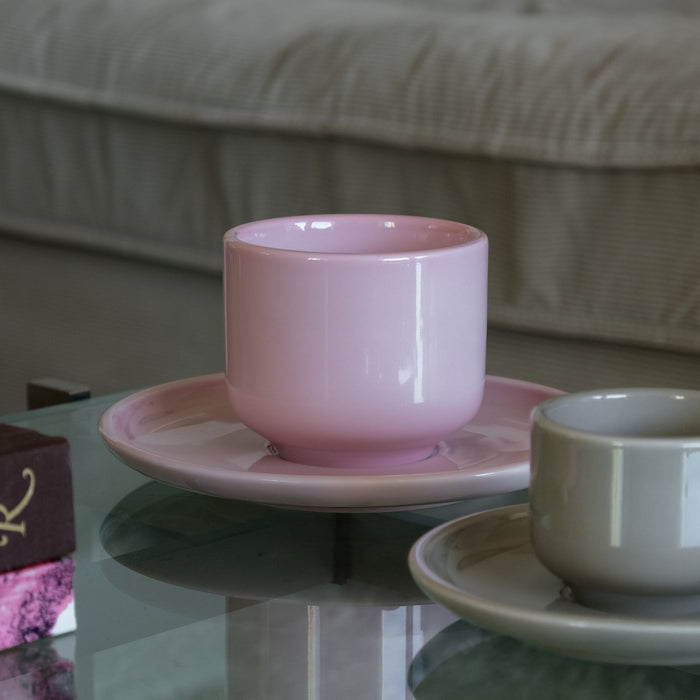 Porzellan Cappuccino-Duo Magnolia | Rose