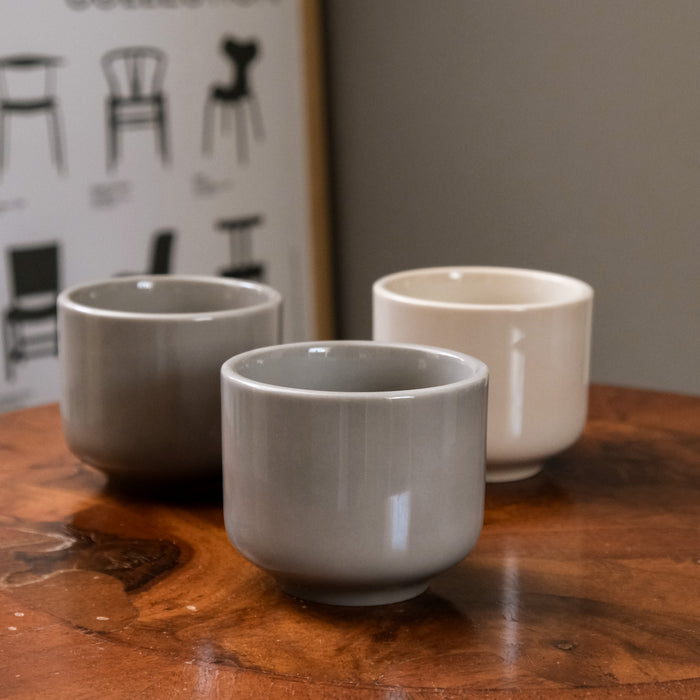 Porzellan Cappuccino Becher Magnolia | Greige