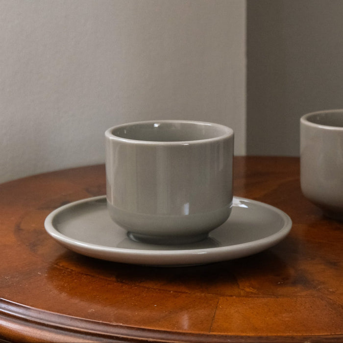 Porzellan Cappuccino-Duo Magnolia | Greige