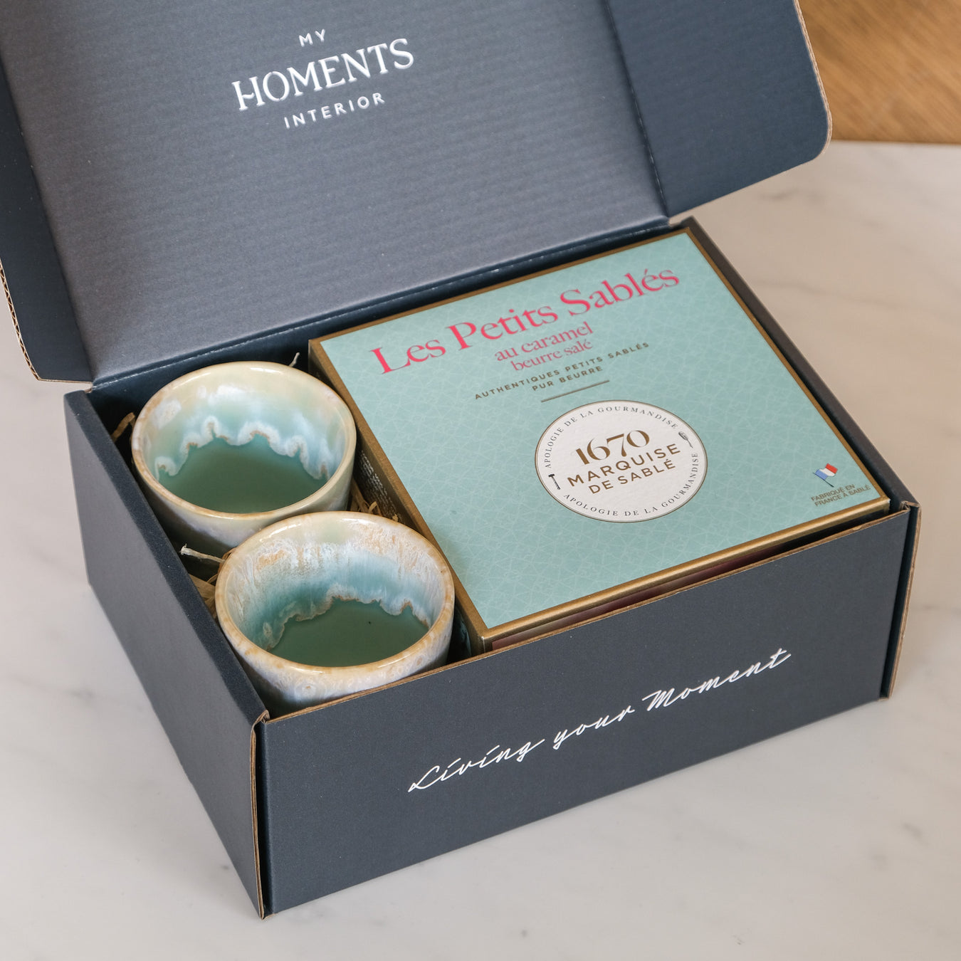 Geschenkboxen Espresso & Kekse