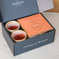 Geschenkbox Espressobecher & Kekse | Sunset Red