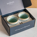Geschenkbox 2 Kaffeebecher Grespresso | Aqua