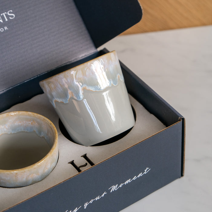 Geschenkbox 2 Kaffeebecher Grespresso | Grey