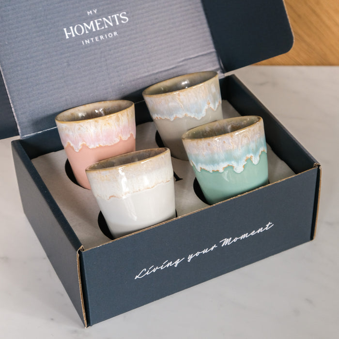 Geschenkbox 4 Grespresso Espressobecher - Shades of Pastell