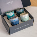 Geschenkbox 4 Grespresso Espressobecher - Shades of Aqua