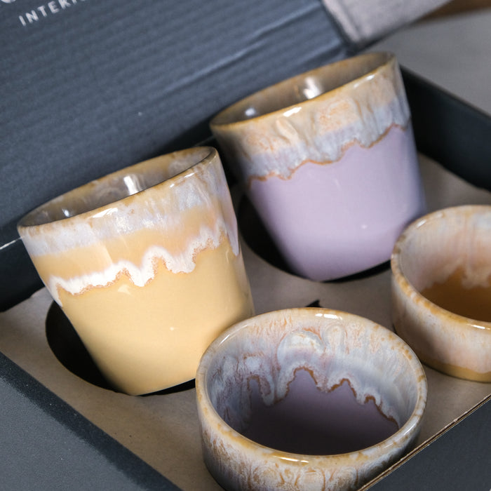 Geschenkbox 4 Espressobecher Grespresso Lilac & Vanilla