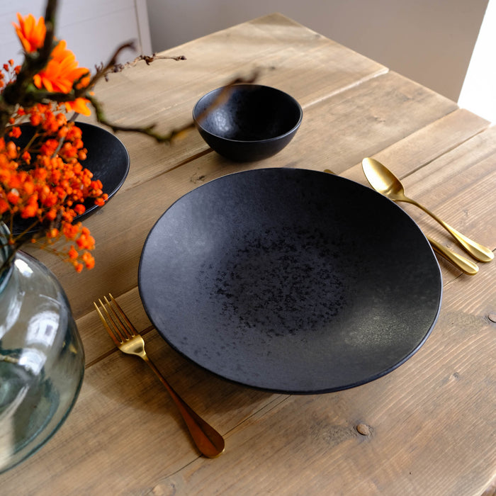 Große Pasta Schale 30cm  - Kollektion Black Stone