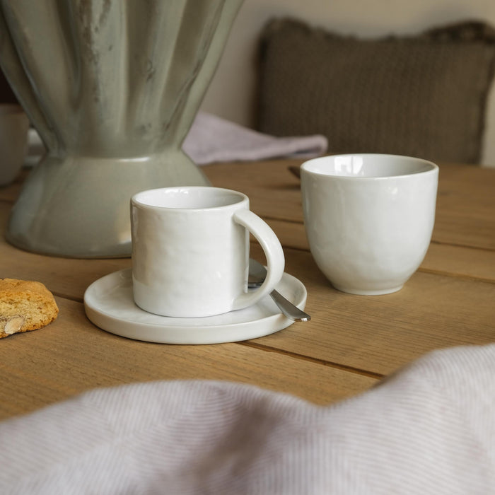 Espresso Tasse mit Untertasse - Kollektion Porcelino