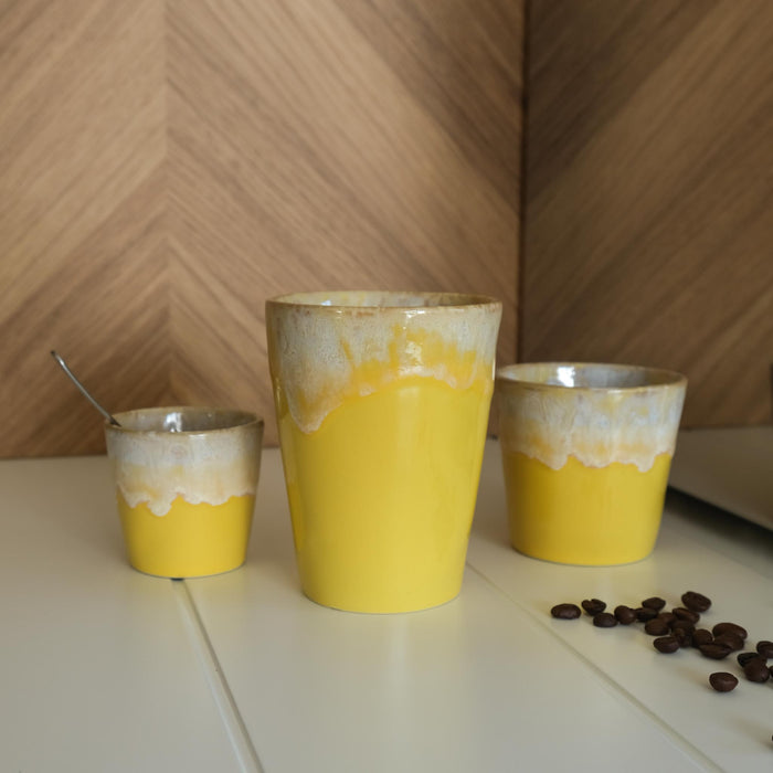 Caffe Latte Becher GRESPRESSO  - Farbe "Yellow"