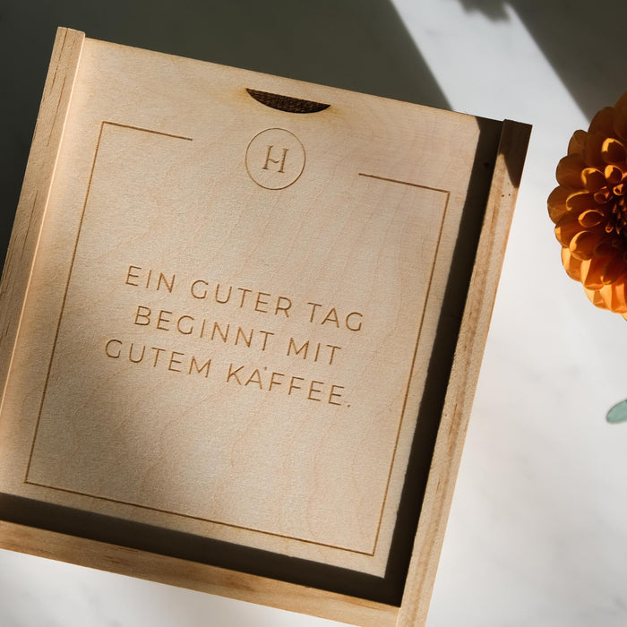 Geschenkbox Espresso Becher - Ein guter Tag