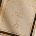 Geschenkbox Espresso Becher  - Happy Birthday