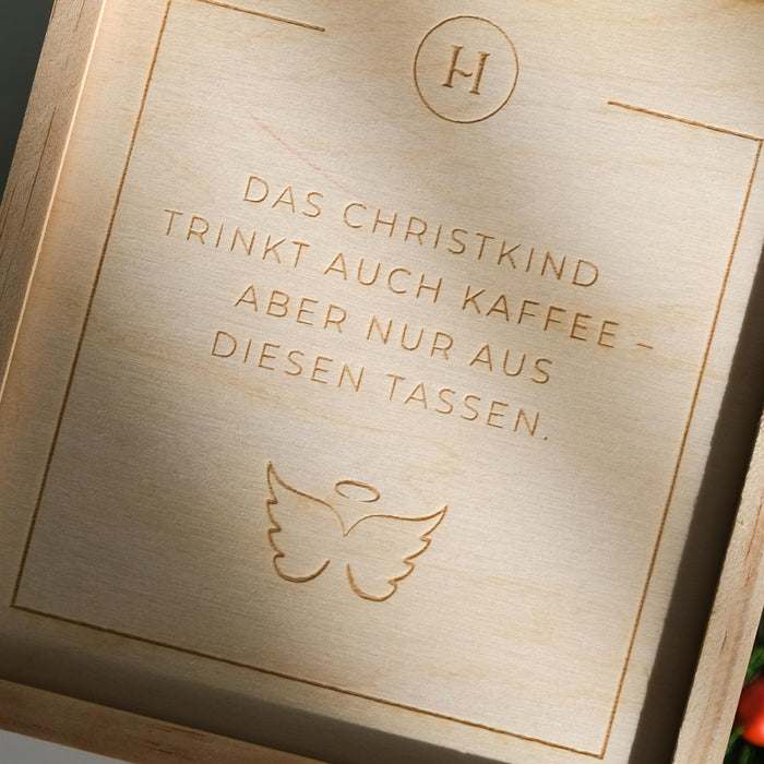 Geschenkbox Espresso Becher - Christkind