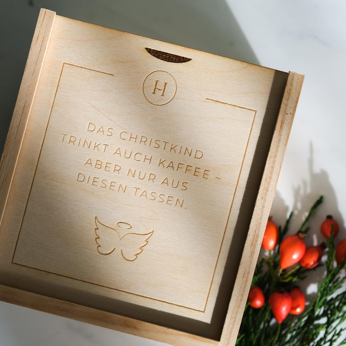 Geschenkbox Espresso Becher - Christkind
